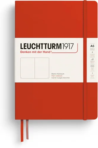 Miniatura 36 de LEUCHTTURM1917 - Cuaderno de tapa dura mediano A5 con 251 páginas numeradas para escritura y diario (verde menta, con puntos)
