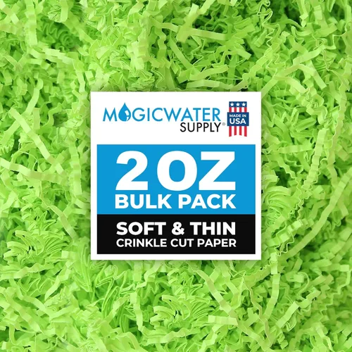 Miniatura 14 de MagicWater Supply - 2 oz - Negro - Relleno de papel de corte arrugado suave y fino ideal para envolver regalos, relleno de cestas, cumpleaños