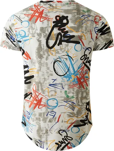 Miniatura 2 de YININF Camiseta de manga corta con estampado hipster hip hop para hombre