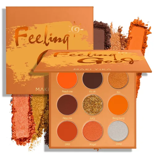 Miniatura 10 de MAKI YIKA Paleta de sombra de ojos blanca mate para mujer, sombra de ojos en polvo blanco pigmentado para ojos marrones, paleta de maquillaje