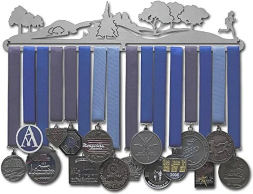 Miniatura 14 de Allied Medal Hangers - Trailscape - Corredor masculino o femenino - Múltiples opciones de tamaño disponibles - Soporte para premios deportivos
