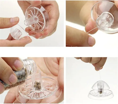 Miniatura 6 de Trampa de caracoles de plástico para acuario para pecera, atrapa caracol transparente, caja de captura planaria de sanguijuela para plantas