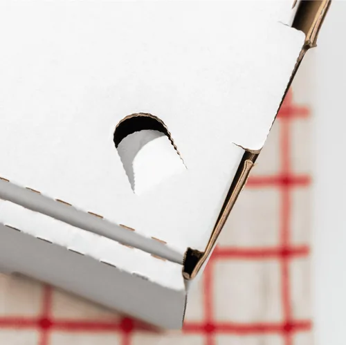 Miniatura 4 de Karat Cajas de pizza de 20,3 x 20,3 cm [paquete de 50] Cajas corrugadas de impresión roja clásica Ventiladas, resistentes a la grasa, duraderas