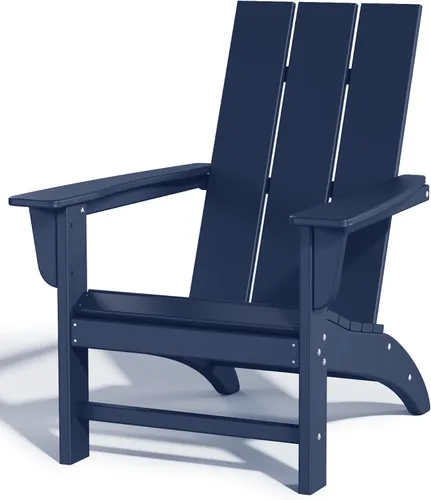 Miniatura 12 de Silla Adirondack de Madera Sintética Adiromoti, Sillas de Patio Resistente a Todo Clima, Aspecto de Madera, Silla Pre-Ensamblada para Fuego al Aire