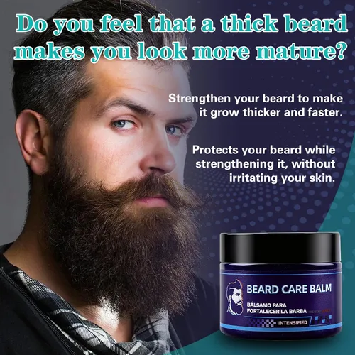 Miniatura 3 de Bálsamo para barba para hombres, una fórmula nutritiva y fortalecedora enriquecida con extractos de plantas, haciendo que tu barba parezca más