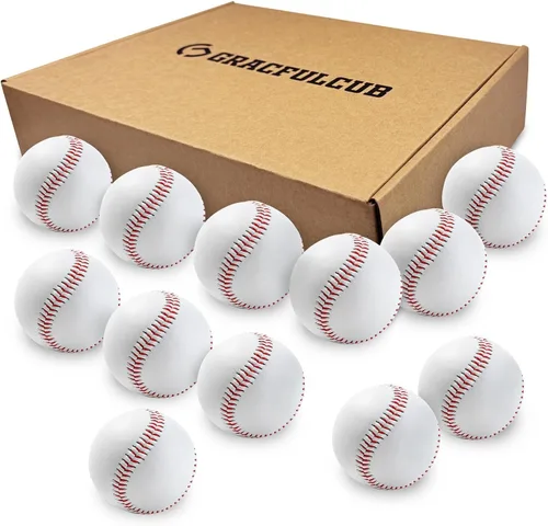 Miniatura 10 de Gracfulcub Baseball Ball, Official Game for Youth Adult Training Play Hard Ball，Official size & weight. Perfect for batting, fielding, pitching.
