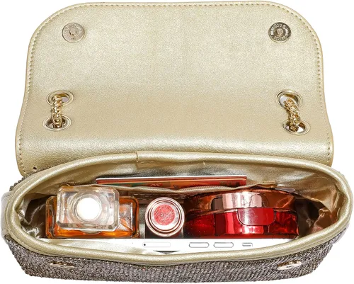 Miniatura 3 de Bolso de mano brillante con diamantes para mujer, bolso de noche para baile, boda, fiesta, graduación, novia