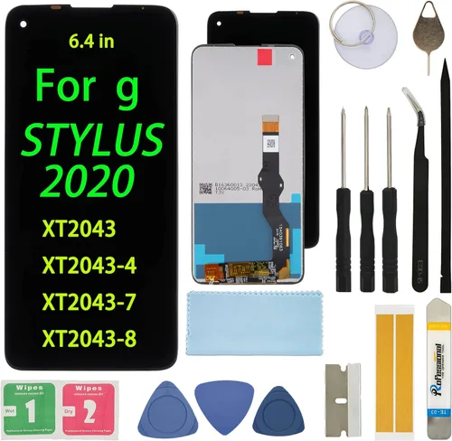 Reemplazo de pantalla para Motorola Moto G Stylus 2020 XT2043 XT2043-4 XT2043-7 XT2043-8 6.4" G8 Stylus Asamblea LCD Pantalla táctil Digitalizador