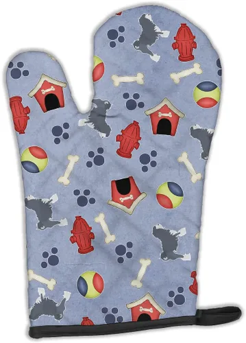Miniatura 13 de Caroline's Treasures BB4872OVMT - Guante de horno de Navidad Affenpinscher resistente al calor, grueso para sartenes calientes y horno, manopla