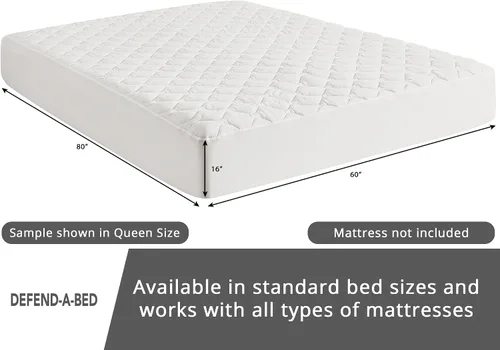 Miniatura 8 de Classic Brands: Defend-A-Bed protector acolchado e impermeable para colchón.