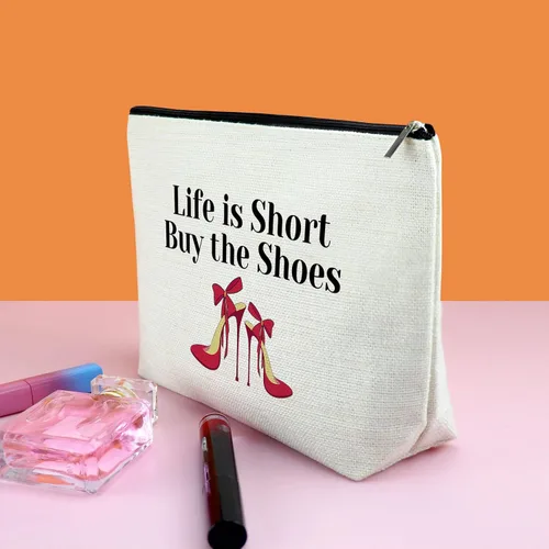 Miniatura 3 de Regalo para amantes de los zapatos, regalos de cumpleaños para amigas, bolsa de maquillaje, regalo de moda para mujeres, regalo de amistad