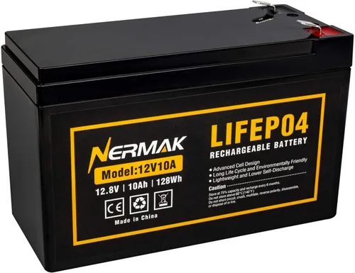 Miniatura 10 de NERMAK Batería de ciclo profundo LiFePO4 de litio de 12V 16Ah, más de 2000 ciclos, batería recargable de fosfato de hierro y litio para energía