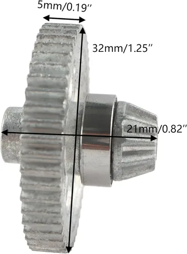 Miniatura 3 de Para H16BM RC Car Main Drive Shaft 16401 & Gear 16402 Accesorios Reemplazo Piezas de repuesto para H16BM H16GT H16DR JC16EP H16R H16E 16208 16209