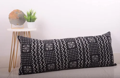Miniatura 4 de Trade Star Funda de almohada corporal de diseñador 100 % algodón, hecha a mano, grande, funda de almohada decorativa estilo bohemio para casa