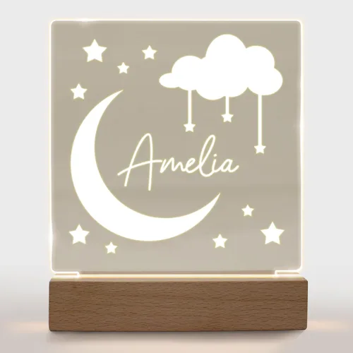 Miniatura 31 de Luz nocturna personalizada para niños, niñas, niños, regalos personalizados para decoración de dormitorio de bebé niño baloncesto Luz nocturna 019
