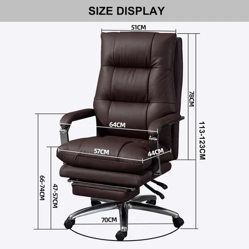 Miniatura 7 de Sillas de computadora para el hogar, silla ejecutiva de oficina con reposapiés, silla reclinable para computadora, silla ergonómica de escritorio