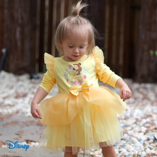 Miniatura 2 de Disney Vestido de tul de manga larga para bebé de princesa, disfraz de fiesta de cumpleaños
