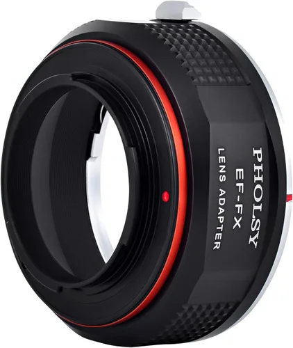 Miniatura 6 de PHOLSY Adaptador de montaje de lente EF a FX, enfoque manual compatible con lente Canon EOS EF EF-S a cuerpo de cámara Fuji X Mount compatible