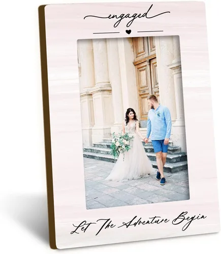 Miniatura 13 de Marco de fotos de compromiso para parejas recién casadas de 4 x 6, regalos de compromiso para parejas, regalo de recién casados, regalos de boda
