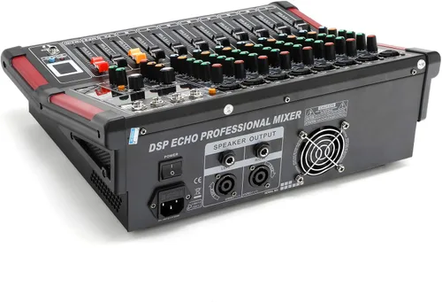Miniatura 4 de TC-Home 8 canales alimentados mezclador profesional mezcla amplificador 16DSP TRS USB Bluetooth grabación casera