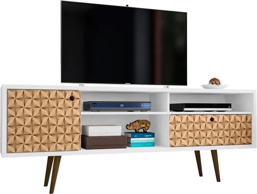 Miniatura 23 de Manhattan Comfort Liberty Soporte de TV Moderno de Mediados de Siglo para Televisores de hasta 46 Pulgadas, Centro de Entretenimiento
