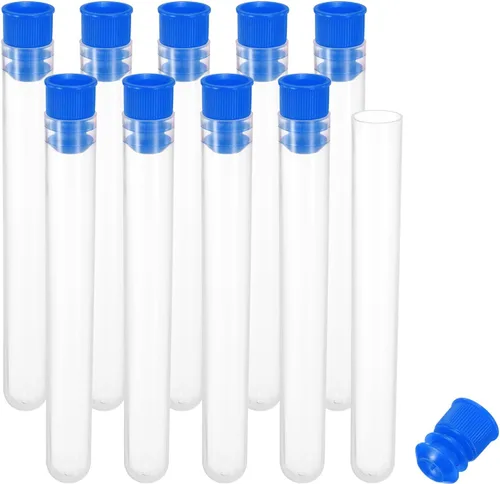 PATIKIL Soporte de almacenamiento de agujas de coser de plástico de 0.5 x 3 pulgadas, paquete de 10 unidades portátil para agujas de bordar,