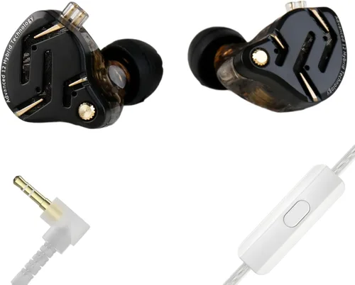 Miniatura 14 de KZ ZS10 Pro Monitores Intrauditivos con Cable, 1DD 4BA Metal iem, Auriculares para Juegos de Alta Fidelidad con Cable de 2 Pines Sin Enredos