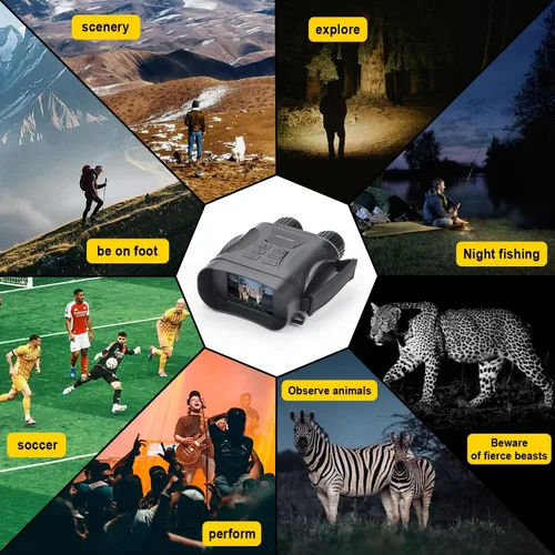 Miniatura 7 de Gafas de visión nocturna, binoculares de visión nocturna 4K para adultos, regalos para hombres, él, marido, papá, batería de carga rápida de 2000