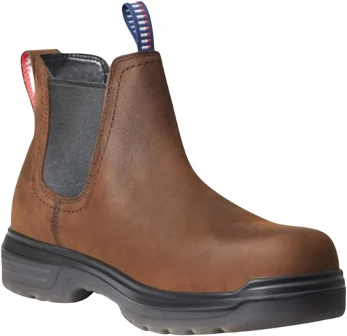 Miniatura 6 de ARIAT Botas de trabajo impermeables Turbo de 8 pulgadas con punta de carbono para hombre, Carbon