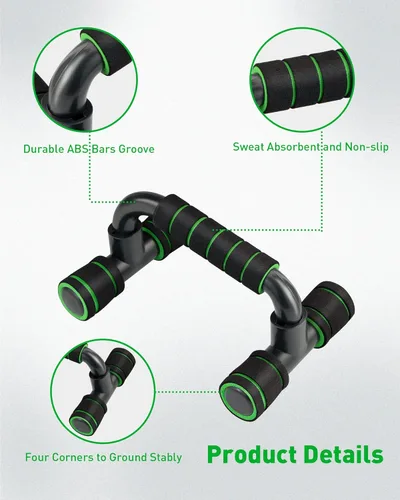 Miniatura 3 de CUNCUI Barra de flexión, estructura portátil para entrenamiento de fitness en casa, soporte de empuje para entrenamientos de piso, adecuado