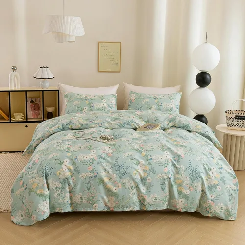 Miniatura 15 de ECOCOTT Juego de funda de edredón floral tamaño Queen, 100% algodón lavado, sensación de lino, 3 piezas, funda de edredón vintage con cierre