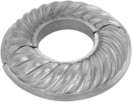 Miniatura 36 de Renovators Supply Manufacturing Placa de escudo de 3,13 pulgadas OD Escutcheon 1/2 en IPS Acabado de cobre antiguo Brida de radiador de aluminio