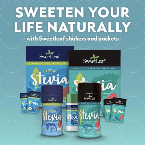 Miniatura 3 de SweetLeaf Paquetes de stevia – Polvo de stevia natural cero calorías, sin regusto amargo, sustituto del azúcar para el café Keto, nada artificial