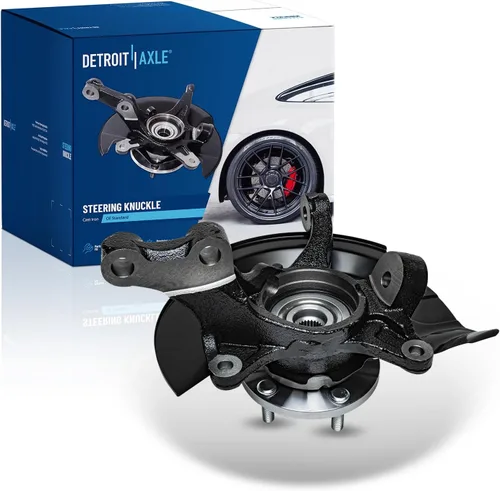 Miniatura 19 de Detroit Axle - Conjunto de manguetas de dirección delanteras de 2 piezas para Hyundai Accent 06-11, 2 manguetas de dirección y conjunto de buje