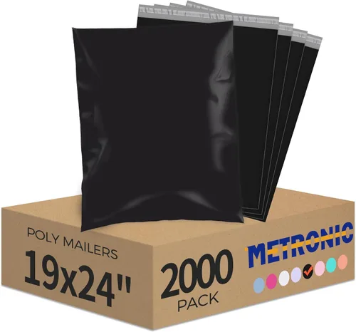 Miniatura 21 de Metronic Sobres de polietileno grandes de 24 x 24 pulgadas, 100 unidades, bolsas de envío adhesivas fuertes para ropa, sobres impermeables para Lila