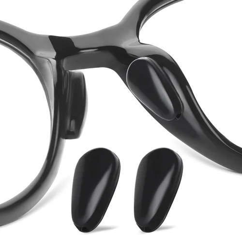 Almohadillas de nariz para gafas, almohadillas antideslizantes de 3,2 mm con cojines de bolsa de aire elevada, almohadillas nasales adhesivas de