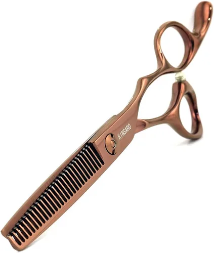 Miniatura 8 de Tijeras para Adelgazar el Cabello para Zurdos de 5.5 Pulgadas, Tijeras de Peluquero para Zurdos, Tijeras para Adelgazar el Cabello para Zurdos