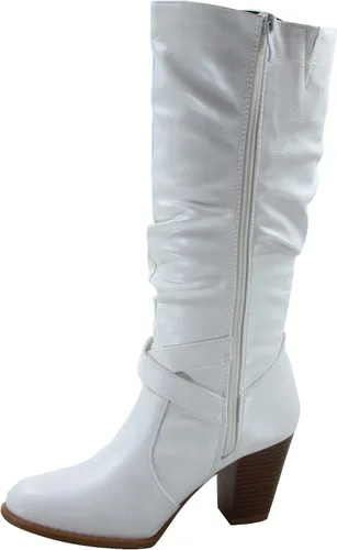 Miniatura 2 de Forever Link FZ-Safety-52 - Botas de tacón grueso con cremallera completa para mujer