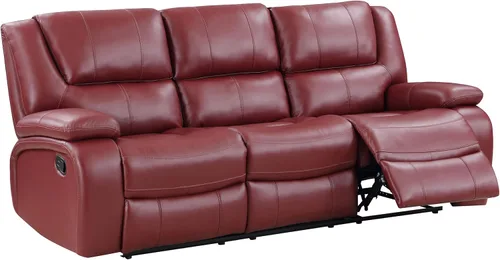 Miniatura 12 de Coaster Home Furnishings Camila - Madera y piel sintética - Sofá reclinable con movimiento manual, brazos acolchados de almohada y asiento Negro