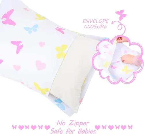 Miniatura 12 de UOMNY - Juego de 2 fundas de almohada para niños, 100 % algodón, funda de almohada, para almohadas de 5.1 x 7.1 pulgadas Búho