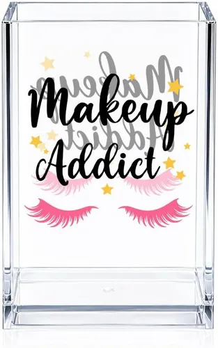Miniatura 14 de Beautiful Girl You Can Do Amazing Things - Soporte para lápiz cosmético de acrílico, accesorios de tocador, organizador de maquillaje para hija