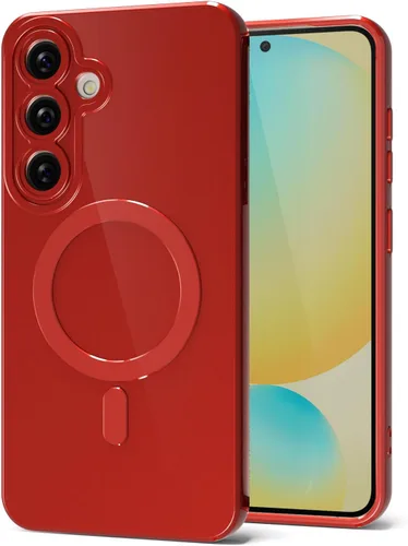 Miniatura 154 de Svanove para Samsung Galaxy S22 Funda de teléfono de silicona magnética, compatible con Magsafe, linda para mujeres, brillante color brillante, gel