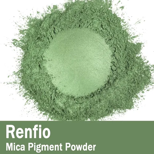 Miniatura 2 de Renfio Pigmento de mica en polvo de mica, tinte natural metálico, perla mineral, brillante, resina epoxi para pintar jabón, hacer bombas de baño