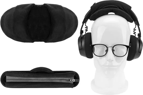 Miniatura 7 de Geekria Juego de funda y almohadilla mediana con velcro (se adapta a diademas de 1.0-1.4 in), compatible con Bose QC 45, QC 35 II, Beats Studio Pro
