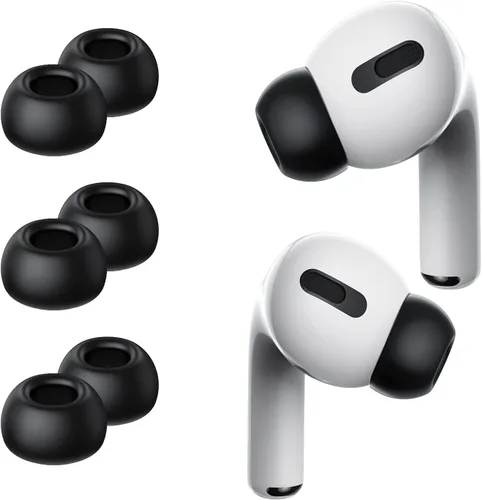 Miniatura 9 de Lanwow - Almohadillas de espuma viscoelástica para AirPods Pro. Almohadillas de silicona sin dolor. Antideslizante. Se adaptan al estuche de carga