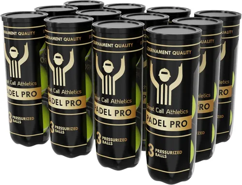 Miniatura 10 de Great Call Athletics El Pelotas Padel Pro Calidad de Torneo Profesional Juego de 3 bolas Presurizado Rendimiento para Raqueta