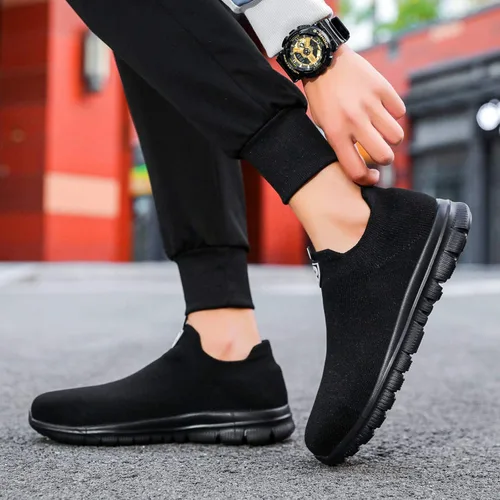 Miniatura 2 de LARNMERN Calcetines de punta de acero zapatos de seguridad para el trabajo zapatos ligeros industriales y de construcción sin cordones