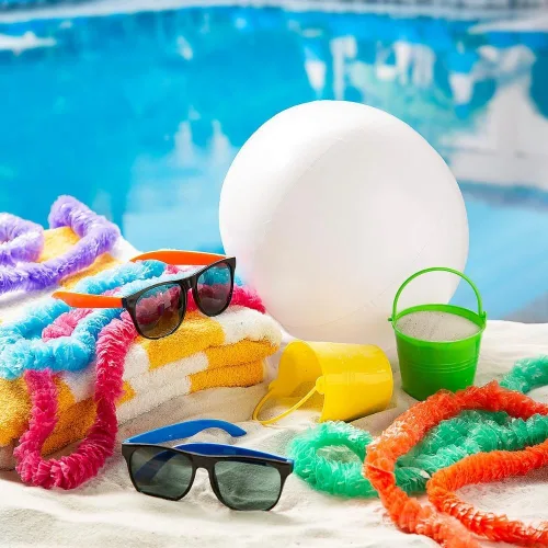 Miniatura 2 de Fun Express Pelotas de playa medianas de 11 pulgadas - Juego de 12 Blanco