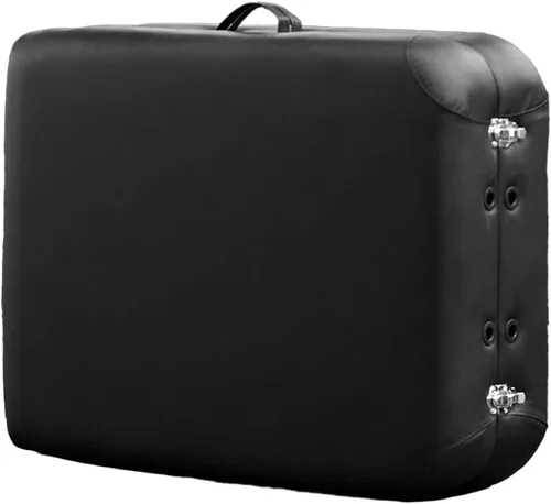 Miniatura 3 de Mesa de masaje portátil profesional prémium con cojín de lujo de 3.5 pulgadas de grosor (negro)