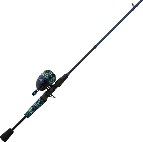 Miniatura 11 de Zebco Roam Spincast Carrete y Combo de caña de pescar, caña de pescar de fibra de vidrio de 2 piezas de 6 pies con mango ComfortGrip, carrete